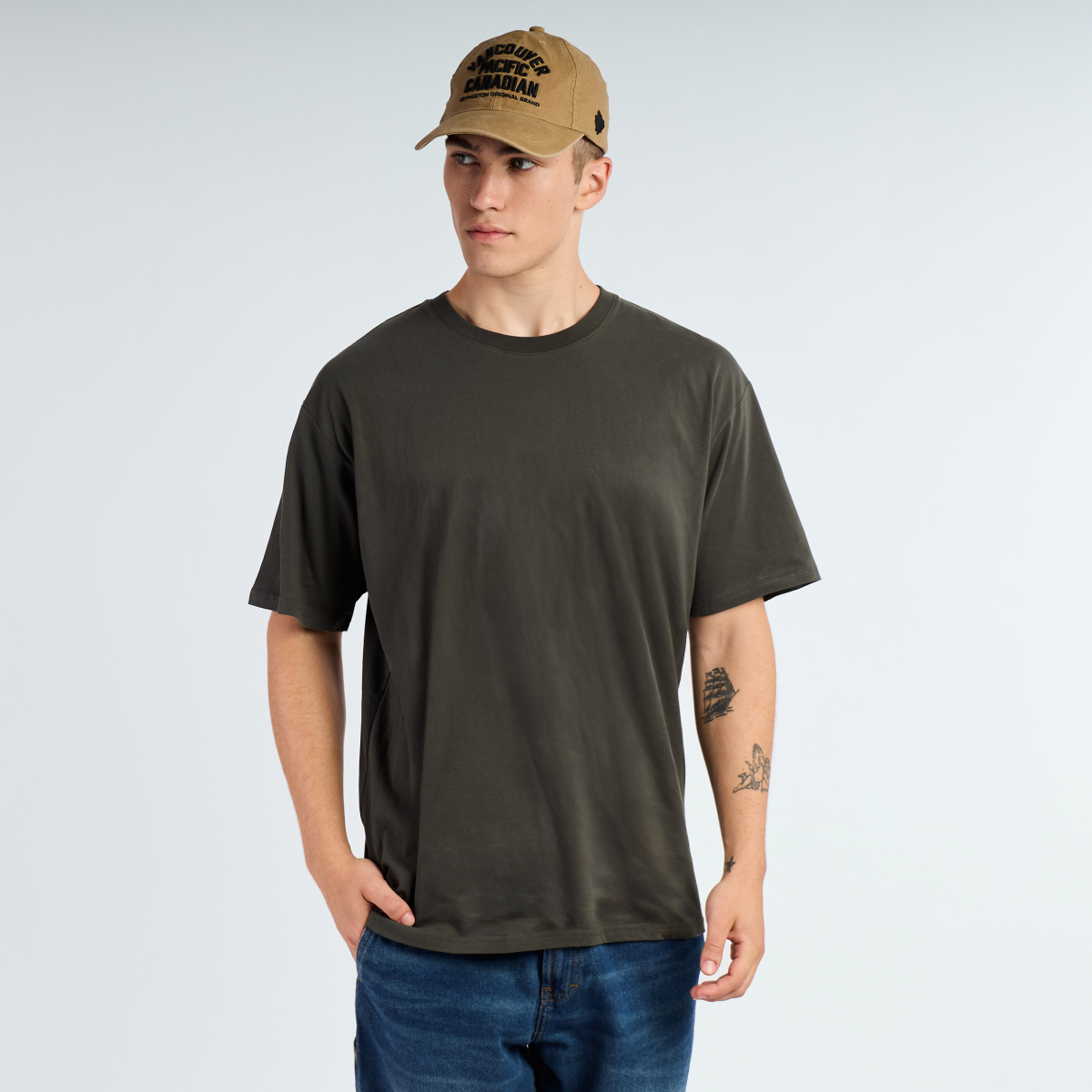 Remera Shadow algodón Gamuzado Oversize