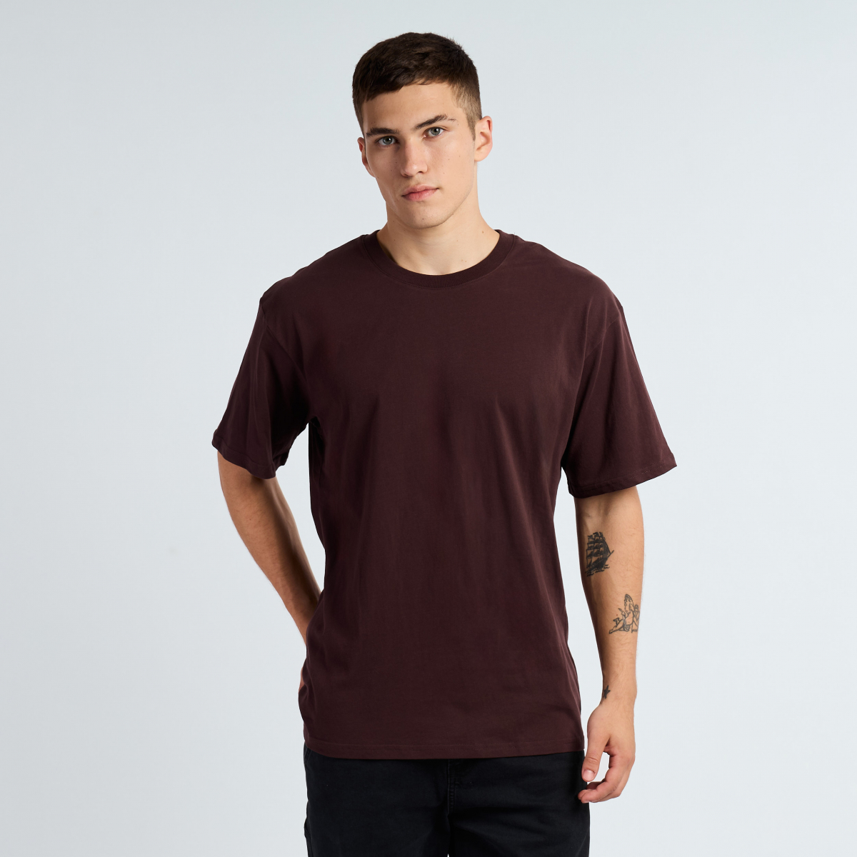 Remera Shadow algodón Gamuzado Oversize
