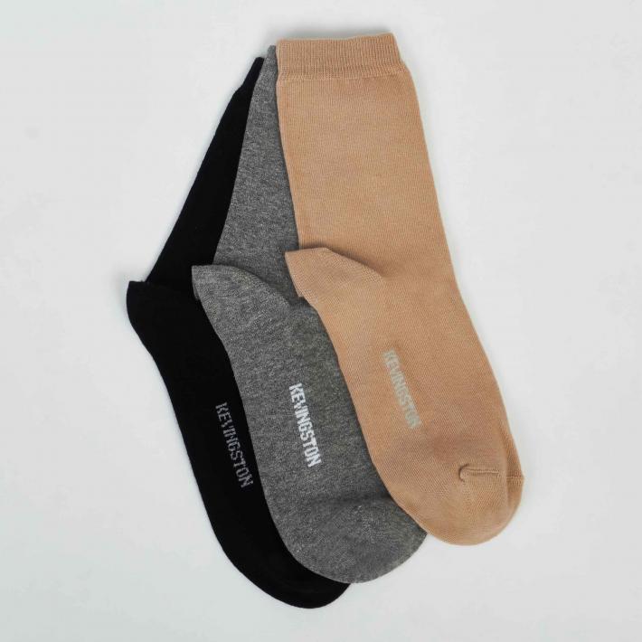 MEDIAS TRIPACK LISO 