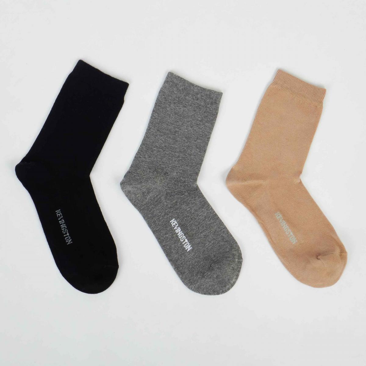 MEDIAS TRIPACK LISO 