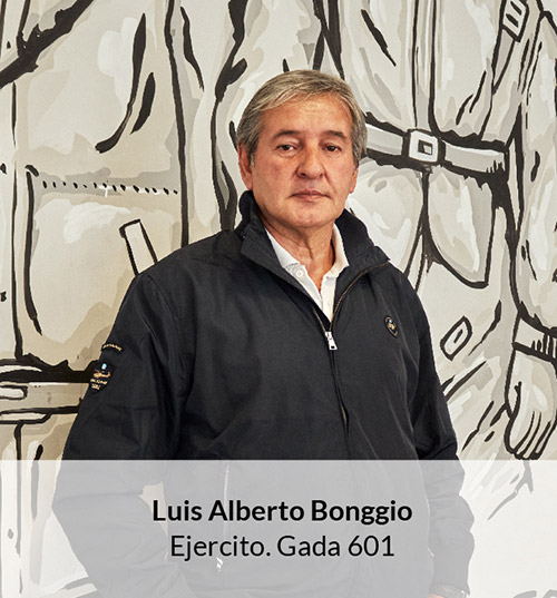 Luis Alberto Bonggio - Ejército. Gada 601