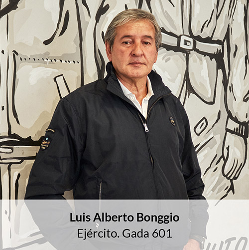 Luis Alberto Bonggio - Ejército. Gada 601