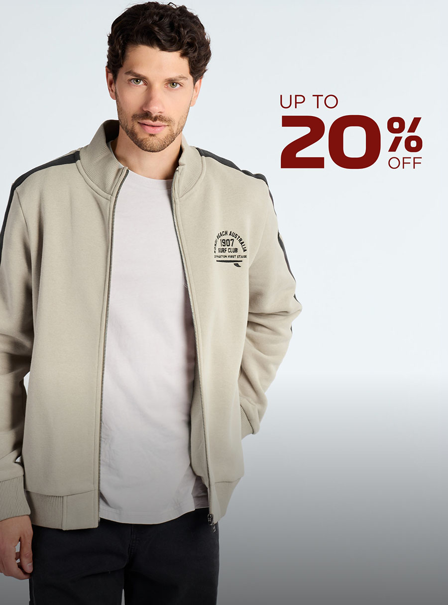Buzos y camperas Hombre up to 20% OFF